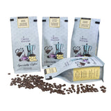 Coffee Masters Whole Bean Coffee Sampler, Jamaican Me Crazy, Vanilla Nut Creme, Caramel Kiss, Highlander Grogg, 48 Ounce