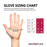 Ansell Microflex Blaze N48 7mil Disposable Nitrile Gloves w/Extended Cuff for Automotive, Oil, Mining - Small, Orange (Pack of 100)