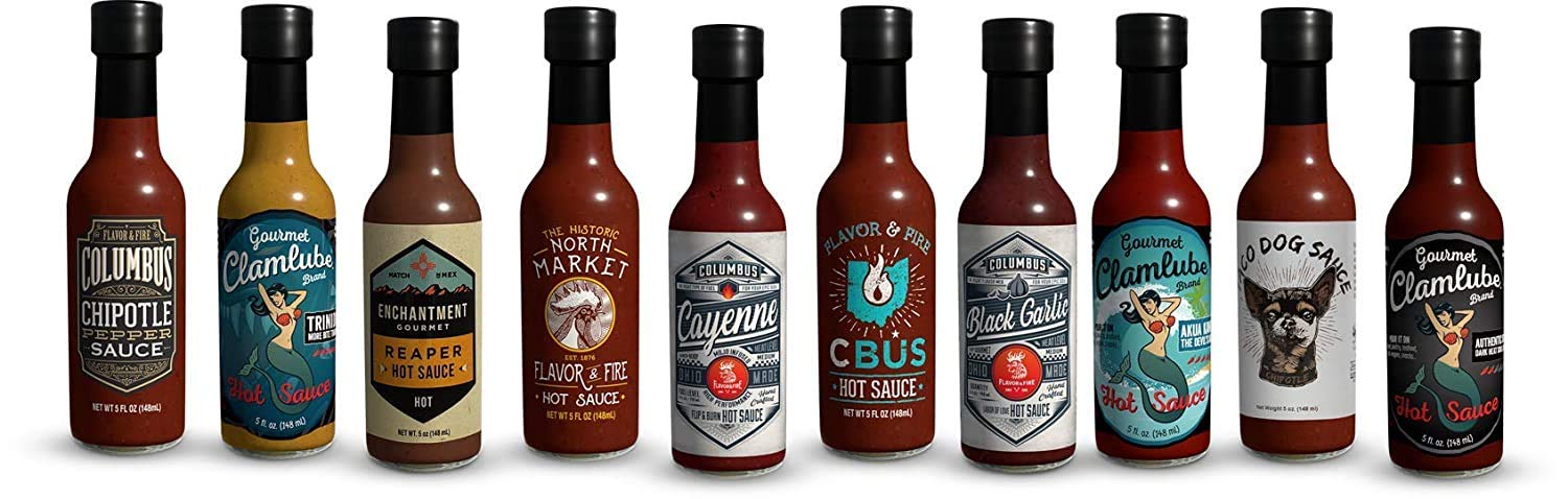 Flavor and Fire Foods, Columbus Hot Sauce, Pepper Infused, North Market Hot Sauce, Made in Ohio (5oz, Chipotle Pepper)
