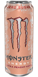 Monster Energy Ultra Peachy Keen, Sugar Free Energy Drink, 16oz