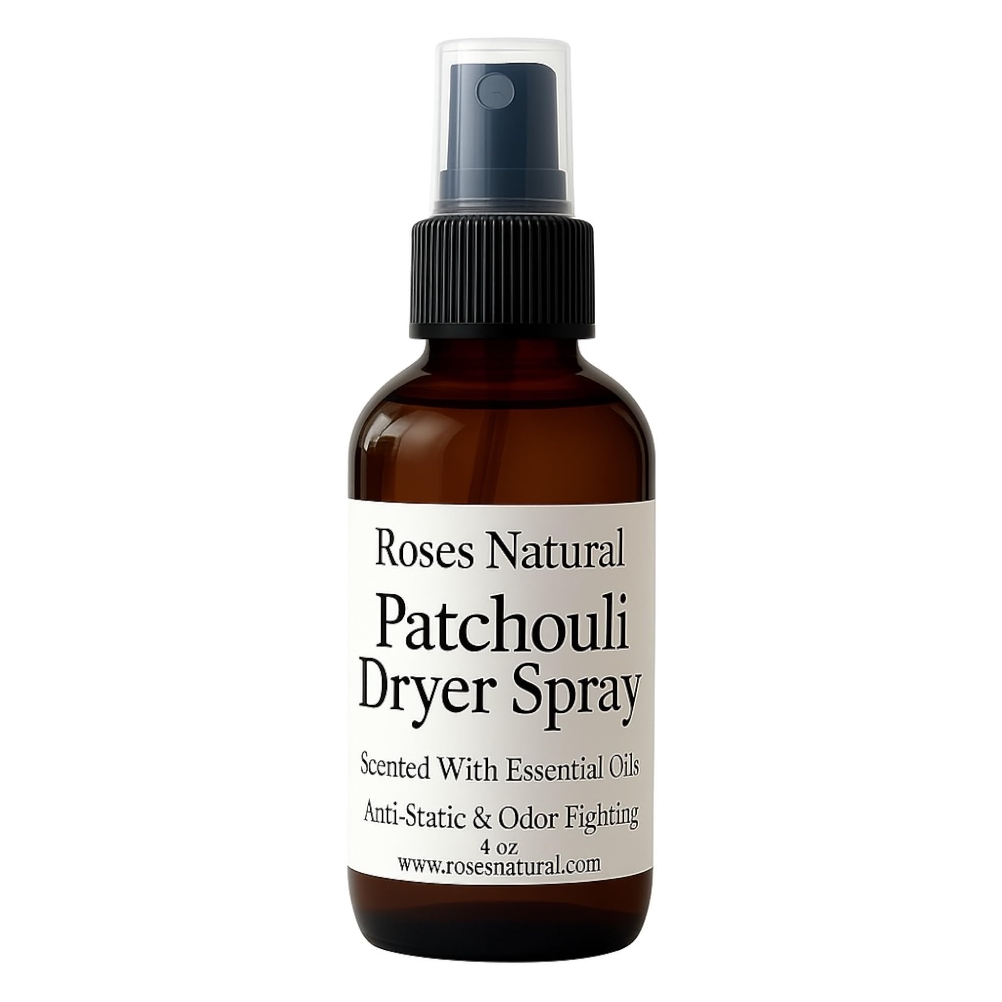 Natural Dryer Ball Spray, 4 oz, Patchouli, Lavender,Essential Oil Laundry Refresher, Fabric Freshener for Clothes, Linens & Wool, Anti-Static & Odor