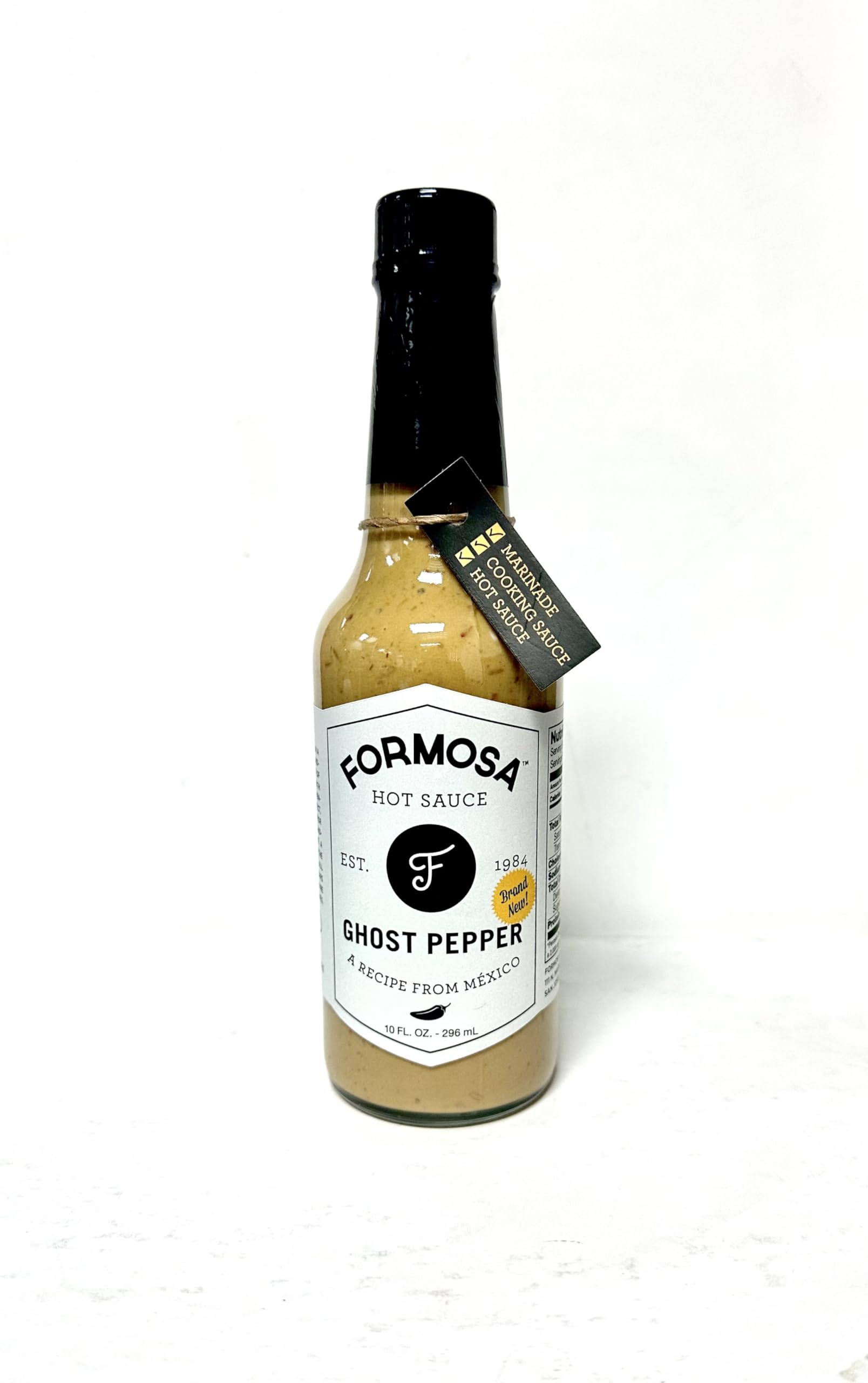 Formosa Hot Sauce Ghost Pepper Hot Sauce, Mexican Recipe, Vegan, Gluten Free, All Natural, 5 FL OZ
