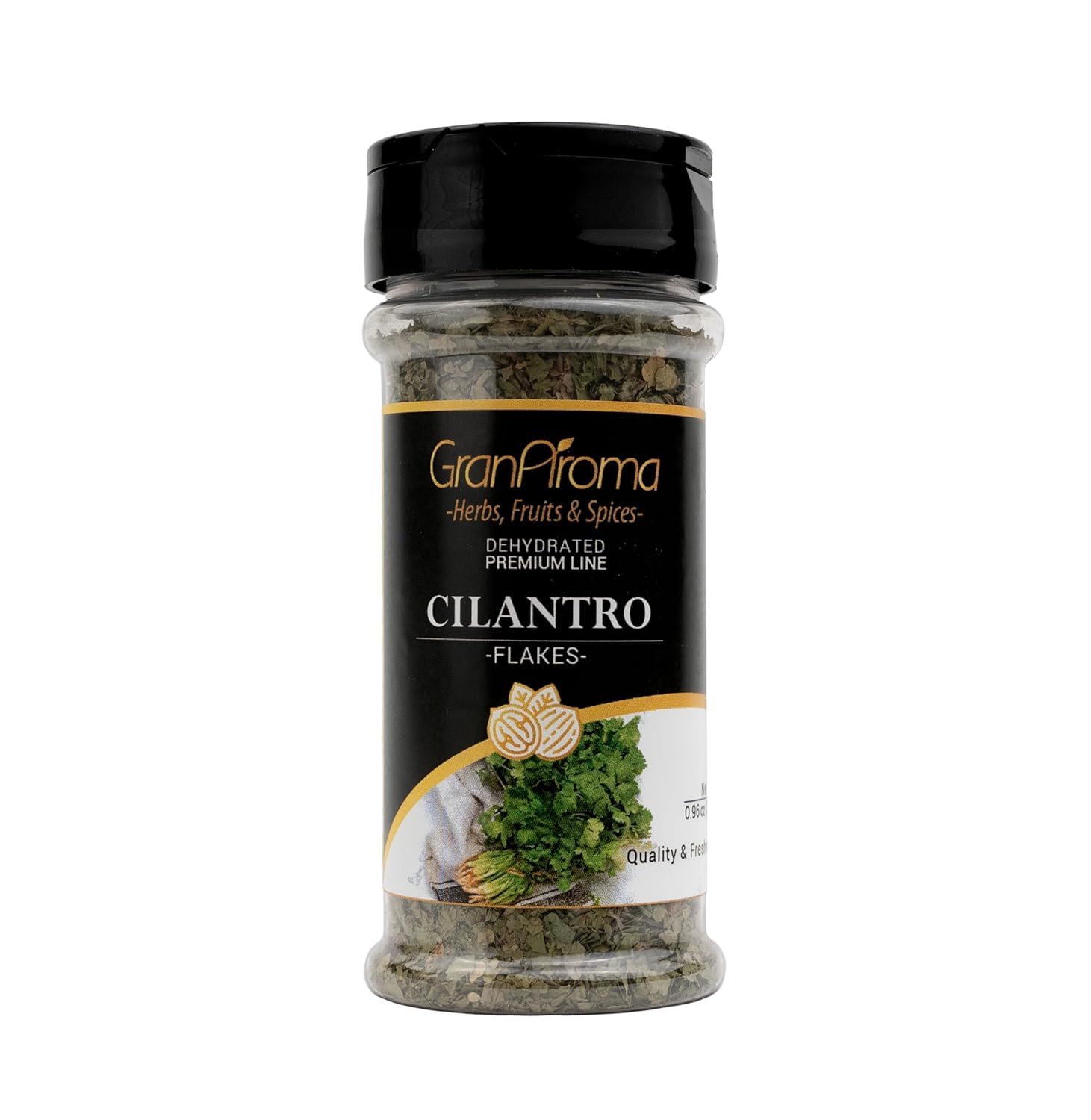 GranAroma Cilantro Flakes, Aromatic Spice, Salsas & Tacos (0.96 Ounce)