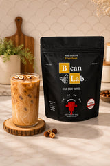 Bean Lab Cold Brew Coffee - Hazelnut Blend - Brew Bag - Coarse Ground Coffee - Smooth Low-Acid Coffee - Reusable Brew System - 100% Arabica - Medium
