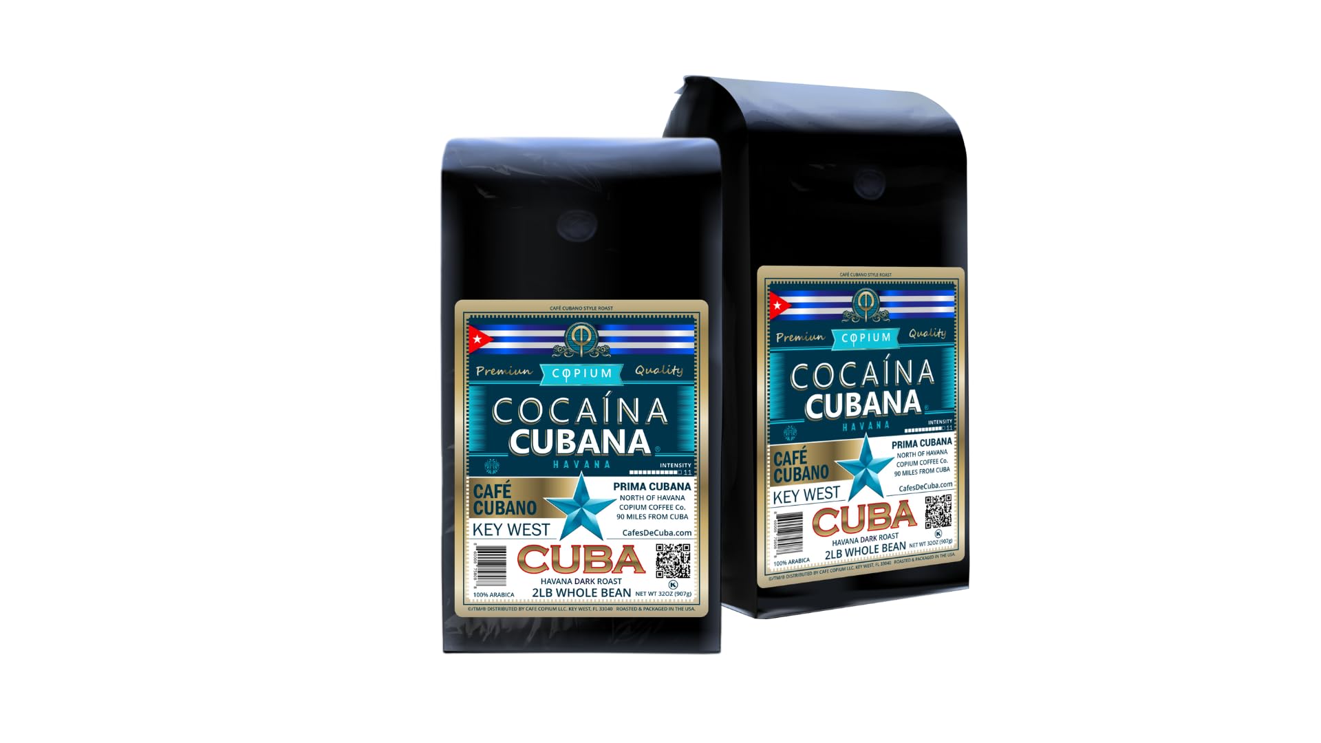 HAVANA - 100% ARABICA COFFEE - INTENSITY 11 - CAFÉ COPIUM ® 2 lb Whole Beans