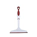Superio 6” Window Squeegee with Grip Handle and Hanging Hook. (Red)