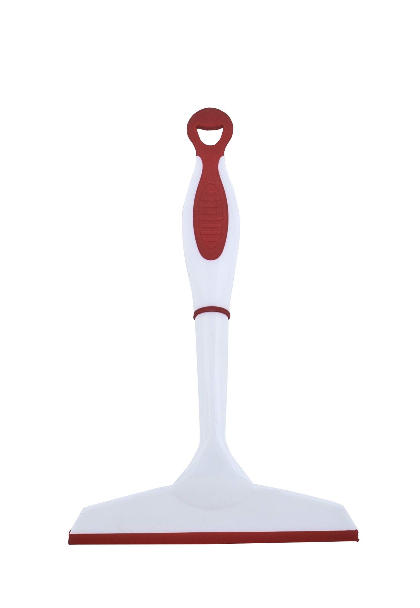 Superio 6” Window Squeegee with Grip Handle and Hanging Hook. (Red)