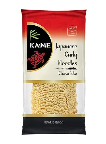 Ka-Me Noodles, Japanese Curly (Chuka Soba), 5 Ounce (Pack of 12)