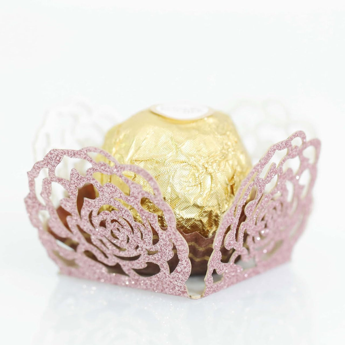 NOLITOY 50pcs Chocolate Paper Holders Truffle Cups Decorative Chocolate Candy Cups Candy Wrapping Papers