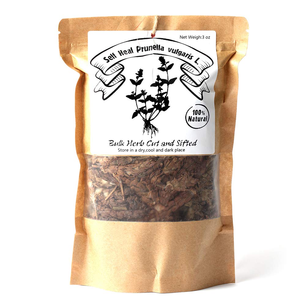 EidolonGreen [China Medicinal Herb] Wild Prunella Spike Dried, Self Heal Prunella vulgaris L,Bulk(Loose) Herb Cut and Sifted,(xia ku cao / ??? )