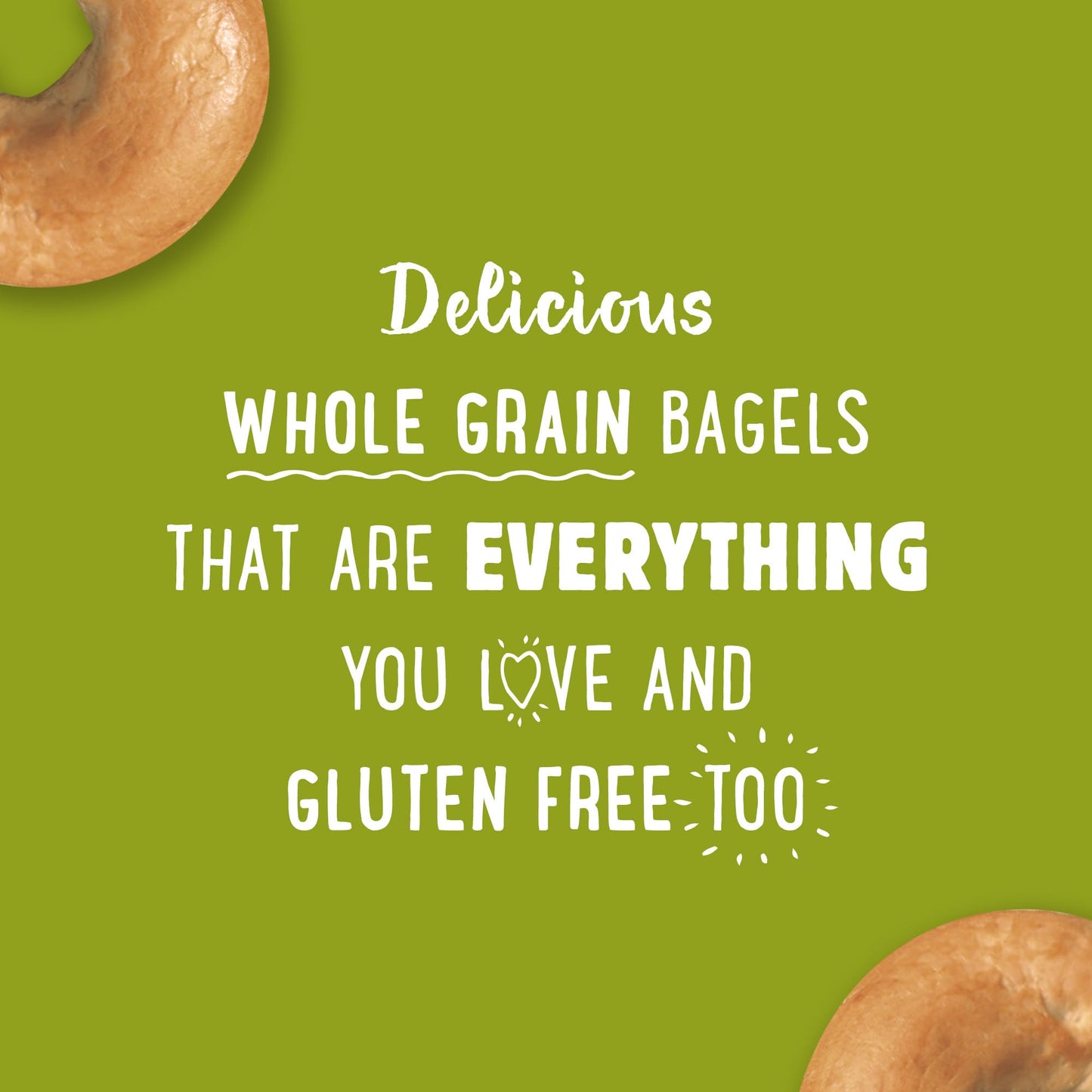 Udi's Gluten Free Whole Grain Bagels, Frozen, 13.9 oz