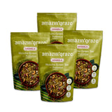 Matcha Green Tea Granola with Prebiotics | Natural, Hand-Baked, Reduced Sugar, Rich in Iron | for Breakfast Cereal, Trailmix, Yogurt, Snack Food |