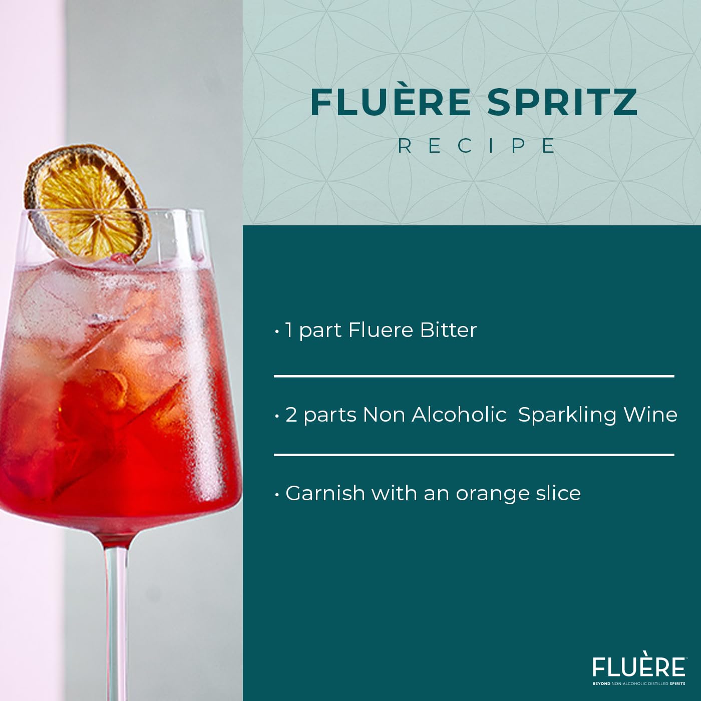 FLUÈRE BITTER | Non Alcoholic Aperitivo Bittersweet Liqueur Alternative | Award Winning Non-Alcoholic Spirit | Ideal for Non-Alcoholic Cocktails
