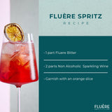 FLUÈRE BITTER | Non Alcoholic Aperitivo Bittersweet Liqueur Alternative | Award Winning Non-Alcoholic Spirit | Ideal for Non-Alcoholic Cocktails