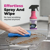Fast-Acting Heavy-Duty Grill Degreaser Spray, Kitchen Appliance Cleaner Spray, Away Baked-On Grease, Char & Food In Minutes, Professional Strength