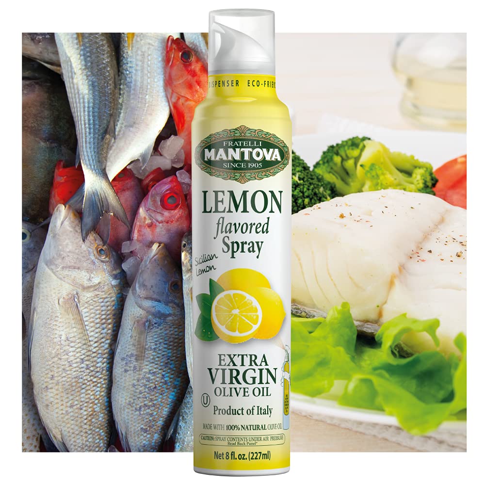 FISH SEASONING Extra Virgin Olive Oil Lemon, Garlic, Orange and Black Pepper Spray (Pack of 3)
