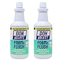 Don Aslett Foam & Flush Toilet Bowl Cleaner (32 Oz Bottle, Pack of 2) Eco Friendly, Biodegradable Organic Acid Formula | Cleans, Brightens, Deodorizes