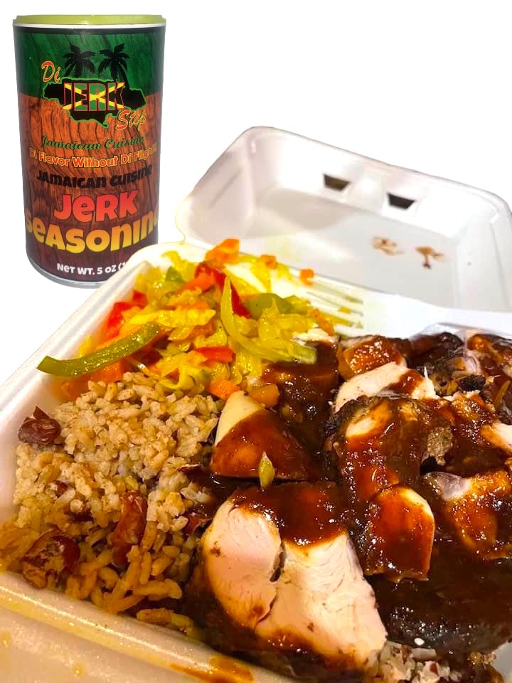 Di Jerk Stop JERK SEASONING Traditional Jamaican seasoning low sodium and flavorful all purpose use.