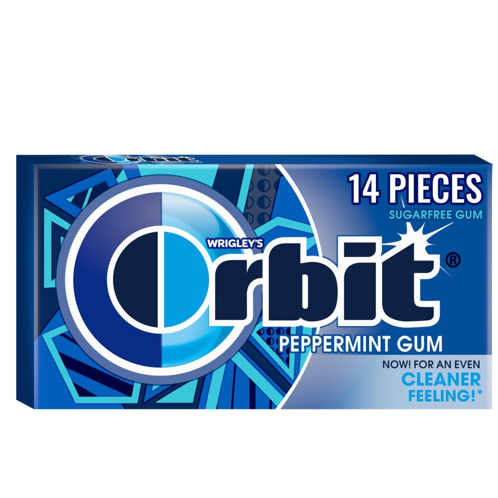 Orbit, Gum Peppermint Sugar Free Chewing Gum, Pack, 14 Count
