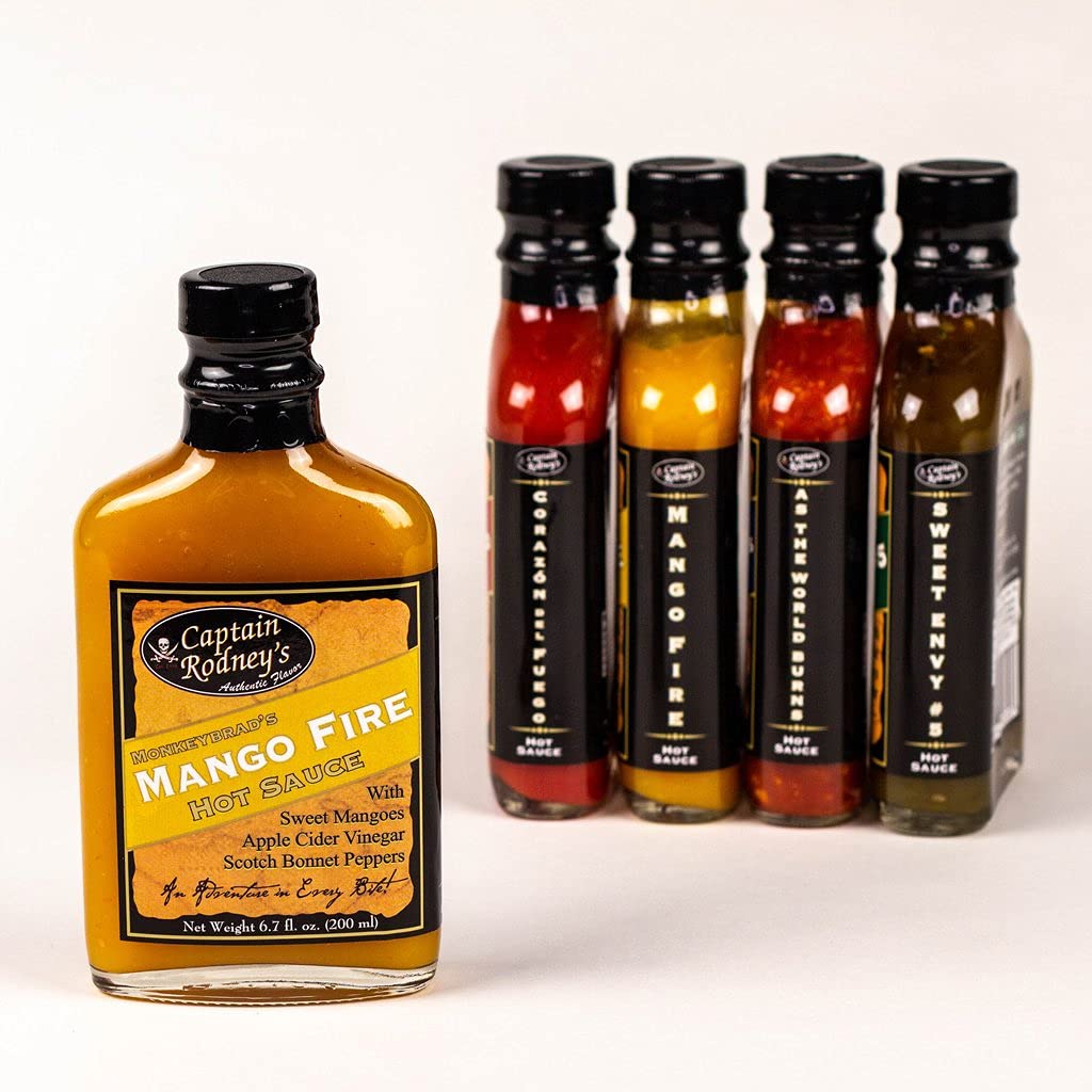 Captain Rodney's Private Reserve Hot Sauce (Mango Fire)