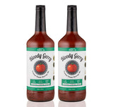 Bloody Gerry Bloody Mary Mix Double Pack 2 x 32 oz, All-Natural Premium Bloody Mary, Michelada Mixer, Gluten- Free, Organic Tomatoes, Real Lemon