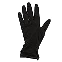 AmerCareRoyal Black Widow Nitrile Latex Free Disposable Gloves - Powder-Free, Exam Grade Gloves with Textured Grip - Small, Black, Case of 1000
