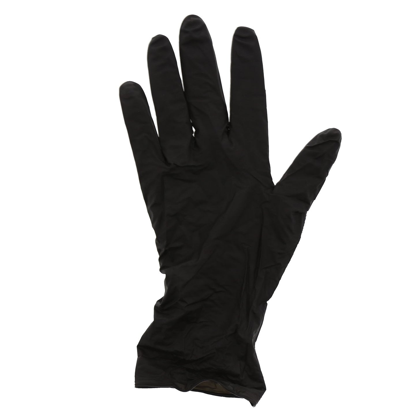 AmerCare Black Widow Powder Free Nitrile Gloves, Large, Black, Case of 1000