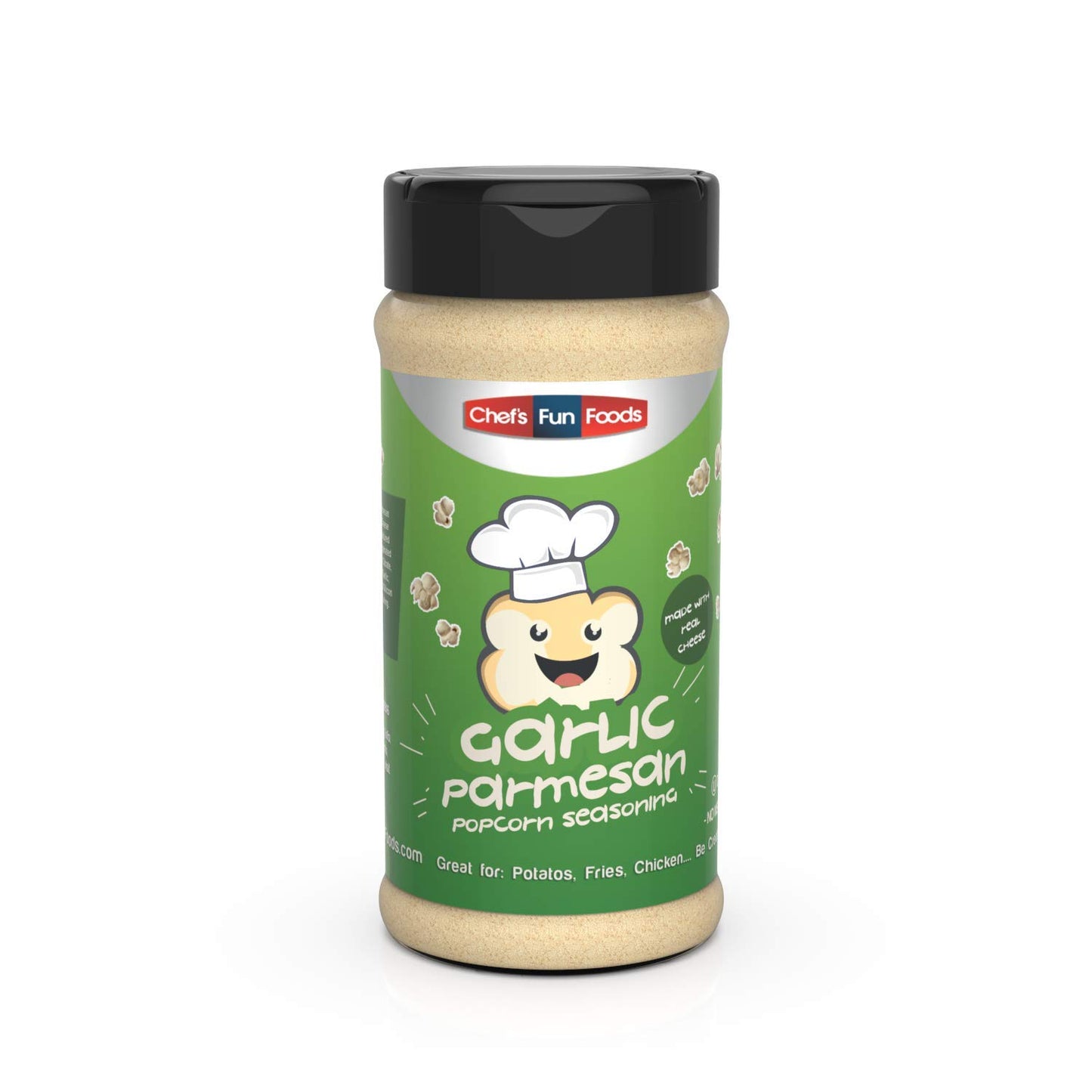 Popcorn Garlic Parmesan 9 OZ | Kosher Food for Restaurants and Home Cooks | No MSG or Fillers | Great for Popcorns, Fried Foods, BBQ, Chicken Wings