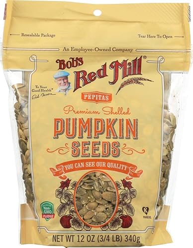 BOB'S RED MILL, Seeds, Pumpkin, Pack of 6, Size 12 OZ, (Gluten Free Kosher)