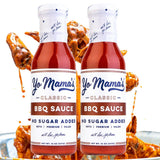 Yo Mama's Foods Keto Barbecue BBQ Sauce - (Pack of 2) - Vegan, No Sugar Added, Low Carb, Low Sodium, Gluten Free, Paleo, and Made with Whole Non-GMO