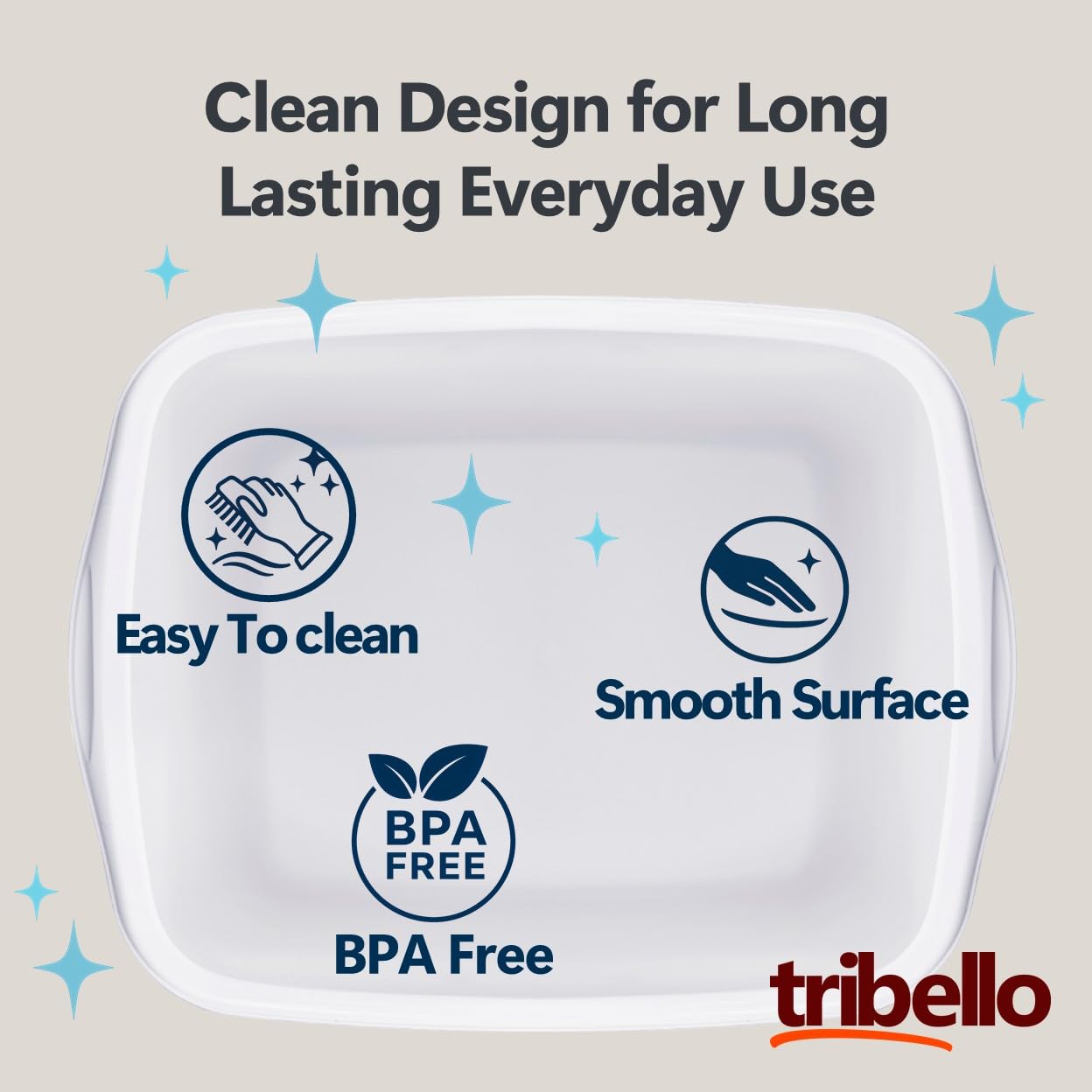 Tribello 2-Pack Dish Pans for Kitchen Sink, Plastic Tub Dishpan Wash Basin and Foot Bath for Soaking Feet, Wash Bucket for Washing and Storage
