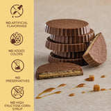 Loacker Tortina Caramel - Individually Wrapped Premium Milk Chocolate Enrobed Crispy Wafer Tartlets with Caramel Cream Filling - Pack of 12