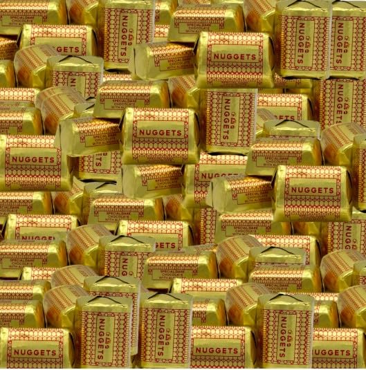 Nuggets | Healthy Chocolate Treats, Great for Wedding, Easter, Halloween, Movies | Individually Wrapped, (66 OUNCES, Special Dark with Almonds)