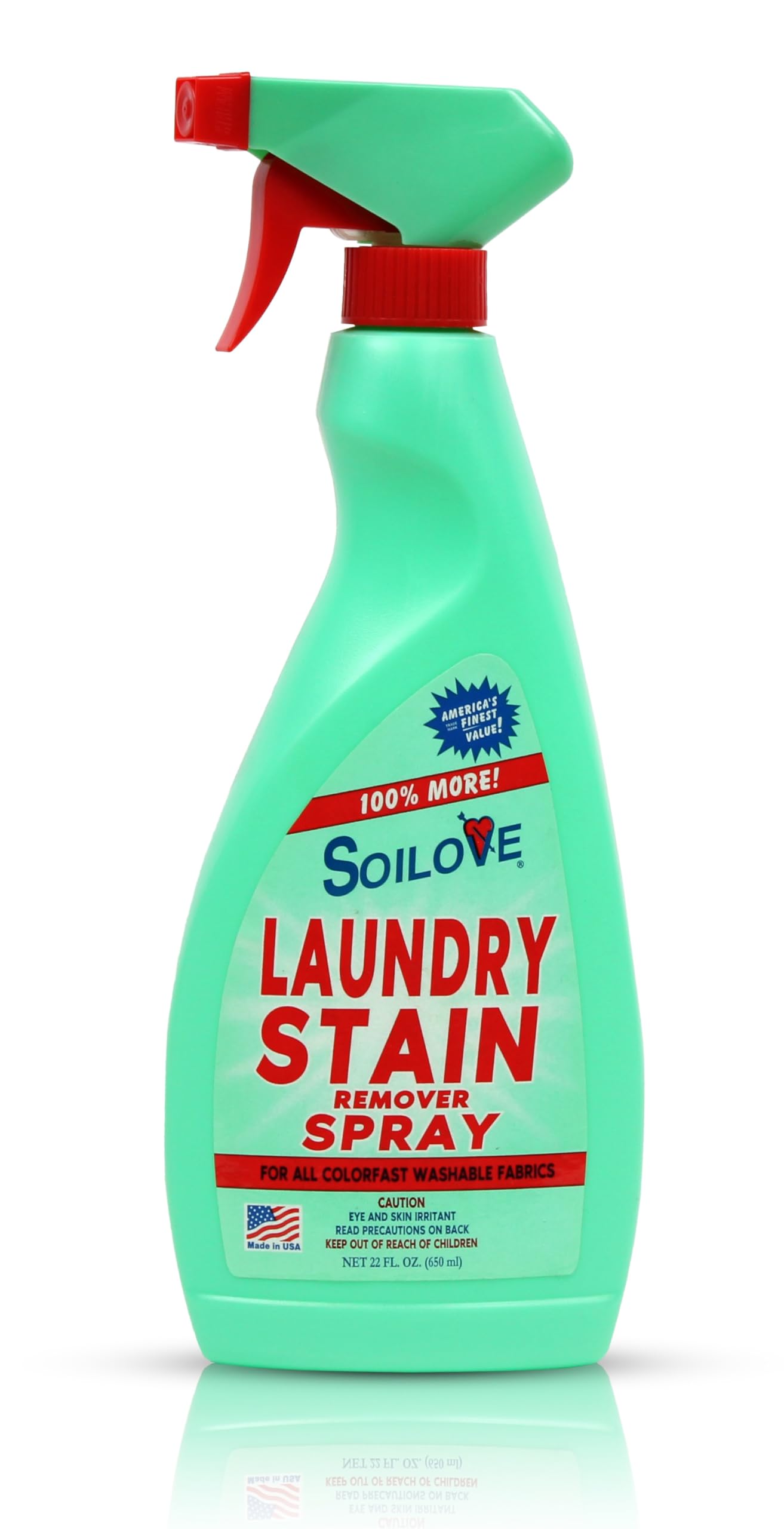 SOILOVE 22oz (1 pack) + Soilove 128oz (1 pack) Laundry Spot Remover for clothes- Powerful Triple-Acting formula Clings, Penetrates and Lifts everyday