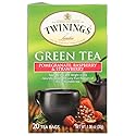 Twinings Green, Pomegranate, Raspberry, and Strawberry Bagged Tea, 80 Count (Pack of 4)