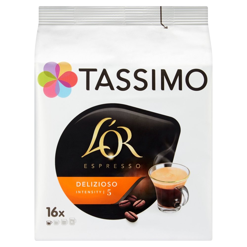 Tassimo L'Or Espresso Delizioso, Coffee T-Discs Pods Capsules, Pack of 5 (16 T-Discs Per Pack) 80 Servings