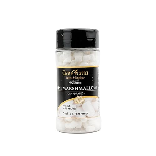 GranAroma Dehydrated Marshmallows, Crunchy, Perfect for Hot Cocoa, Cereal Topping, Baking, and Snacking (0.72 Ounce)
