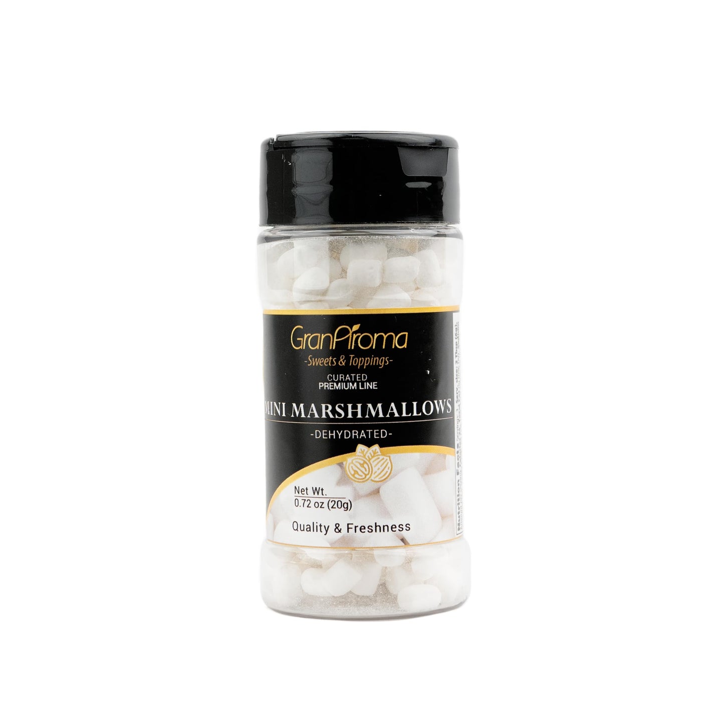 GranAroma Dehydrated Marshmallows, Crunchy, Perfect for Hot Cocoa, Cereal Topping, Baking, and Snacking (0.72 Ounce)