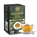 Soursop Leaves Tea Bags - 100% Natural Graviola Leaf Herbal Tea - Pure Dried Soursop Leaves for Infusion - Caffeine-Free Herbal Tea Bags