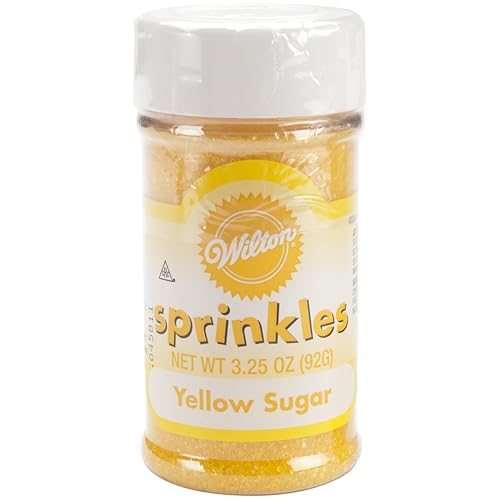 Wilton Sparkling Sugar Decorating Sprinkles, 3.25 oz., Yellow