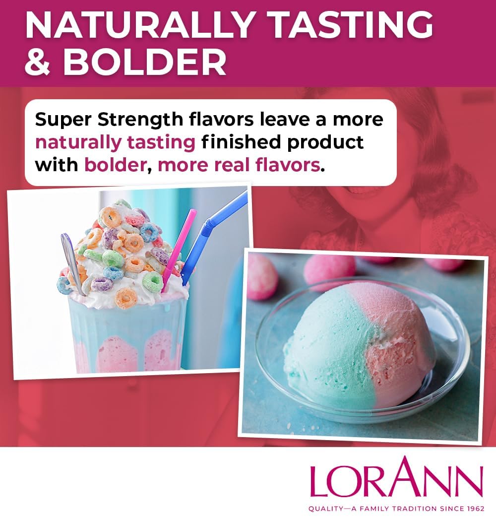 LorAnn Oils Super Strength Flavoring - Used For Candy Making, Flavoring , Baking, Hard Candy, & Flavor Oils - Bold, Natural Flavors 4X Stronger Than