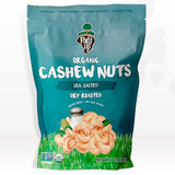 Sea Salted Roasted Organic Cashews 7oz - Healthy Snack, Gluten Free, Non-GMO, Vegan, Plant-Based Protein - Forest Up