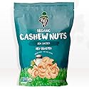 Sea Salted Roasted Organic Cashews 7oz - Healthy Snack, Gluten Free, Non-GMO, Vegan, Plant-Based Protein - Forest Up