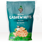 Sea Salted Roasted Organic Cashews 7oz - Healthy Snack, Gluten Free, Non-GMO, Vegan, Plant-Based Protein - Forest Up