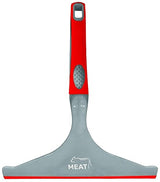 Meat Red Squeegee Counter Wiper - Table, Sink and Countertop Cleaner - Comfortable Handle Grip - Hanging Loop for Easy Storage - Color Coded Home