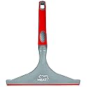 Meat Red Squeegee Counter Wiper - Table, Sink and Countertop Cleaner - Comfortable Handle Grip - Hanging Loop for Easy Storage - Color Coded Home