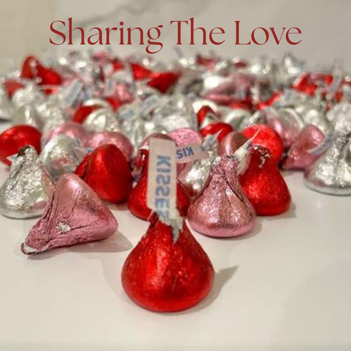 Candykrave Hershey'ss Kisses Valentine Colors Milk Chocolate candy - 4LB (400 pcs) - Bulk chocolate Red, Pink & Silver Foil Candy - Delicious Treats