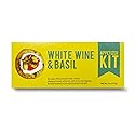 Crackerology White Wine & Basil Gourmet Artisan Snack Kits, 20 Count Crackers Plus Toppings, Easy & Simple Ready-to-Eat, Appetizer For Charcuterie