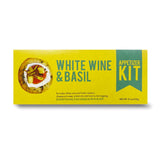 Crackerology White Wine & Basil Gourmet Artisan Snack Kits, 20 Count Crackers Plus Toppings, Easy & Simple Ready-to-Eat, Appetizer For Charcuterie