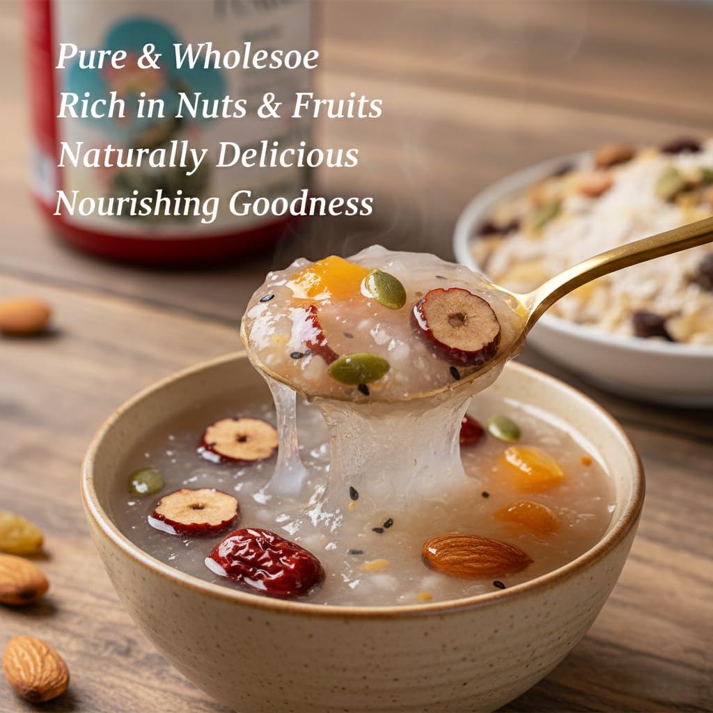 Nut and Lotus Root Powder Lotus Seed Soup, 500g Ready to Eat Breakfast
